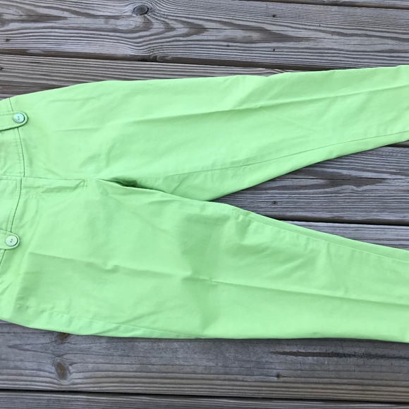 Focus 2000 Petite Women Cropped Pant Stretch Green - Picture 3 of 8